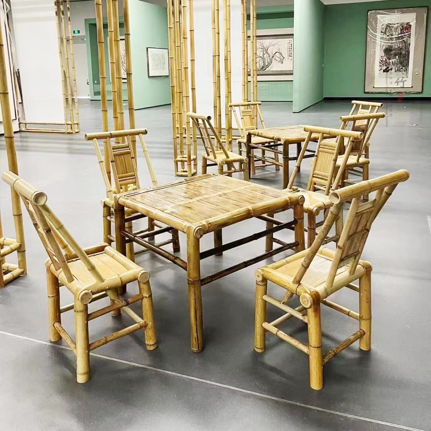 竹桌椅竹椅坝坝茶椅竹靠背椅手工庭院竹家具户外火锅椅竹沙发热卖