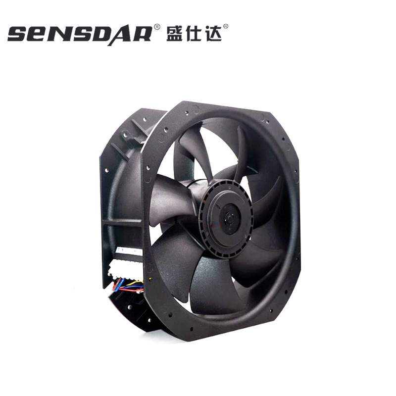 DC24V48V28080排气扇工业机柜充电桩散热风扇轴流风机静音设计