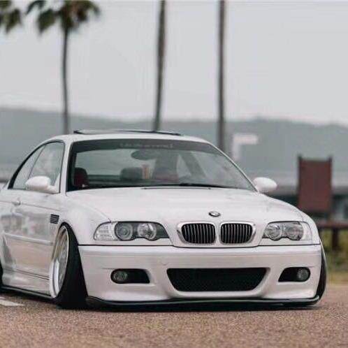 适用于BMW宝马e46改装升级m3大包围机盖叶子板保险杠中网侧裙
