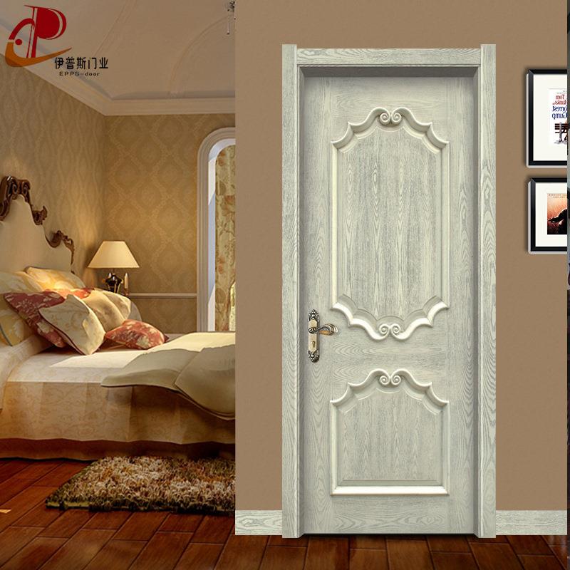 重庆实木复合免漆推拉门室内复合木门对开会议室门整套