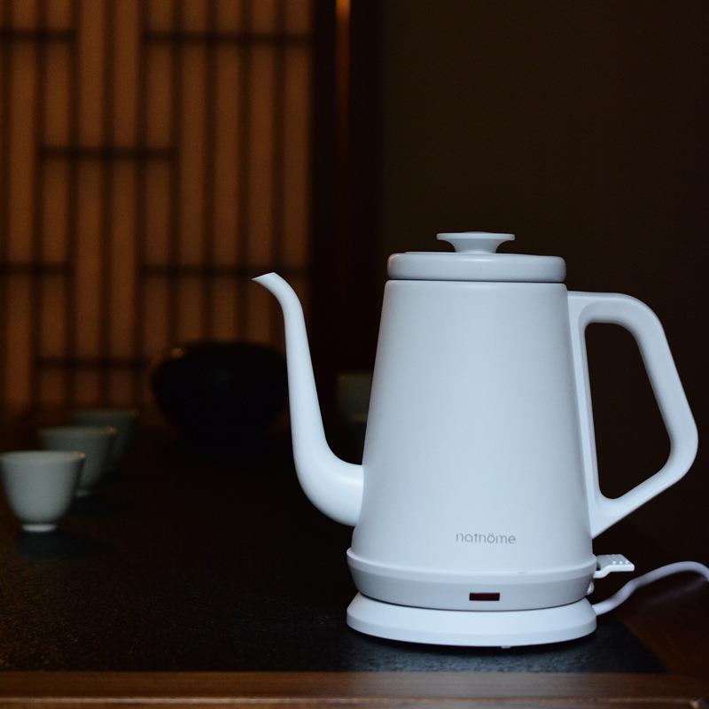 nathome/北欧欧慕NSH1810电热水壶家用烧水壶不锈钢随手泡小茶壶
