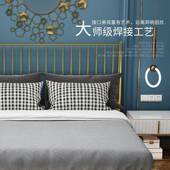 焊接工艺铁艺床架民宿酒店单双人铁艺床1.5m1.8米公寓民宿铁艺床