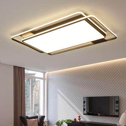 客厅大灯2020年新款吸顶灯长方形简约现代大气家用北欧卧室亮超亮