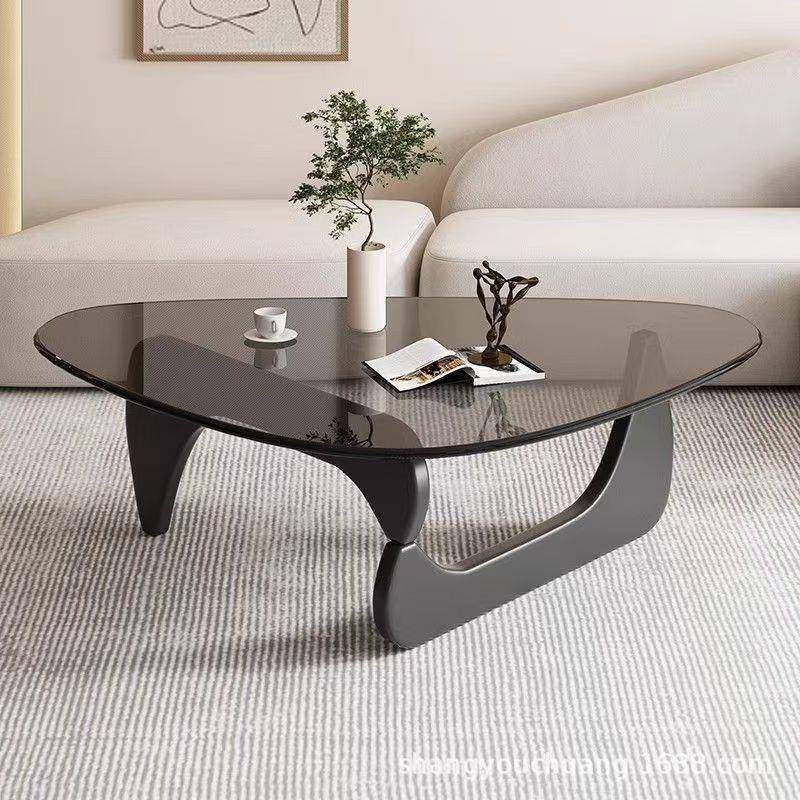 玻璃茶几家用小户型现代简约小桌子北欧创意客厅异形外贸简易茶桌