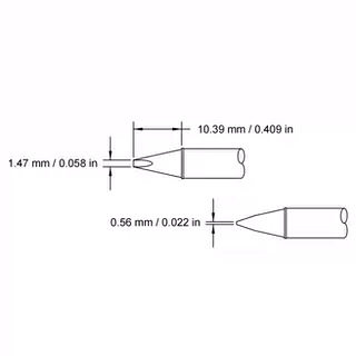 METCAL奥科原装烙铁头HCV-7CH0015S焊咀手工拆焊焊接焊嘴