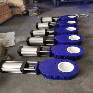 Z674TC DN250薄型气动陶瓷双闸板阀 10C