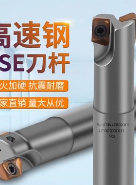 ESE铣刀杆JDMT070204 C10 12 14 16 18硬质合金抗震钨钢开粗刀杆
