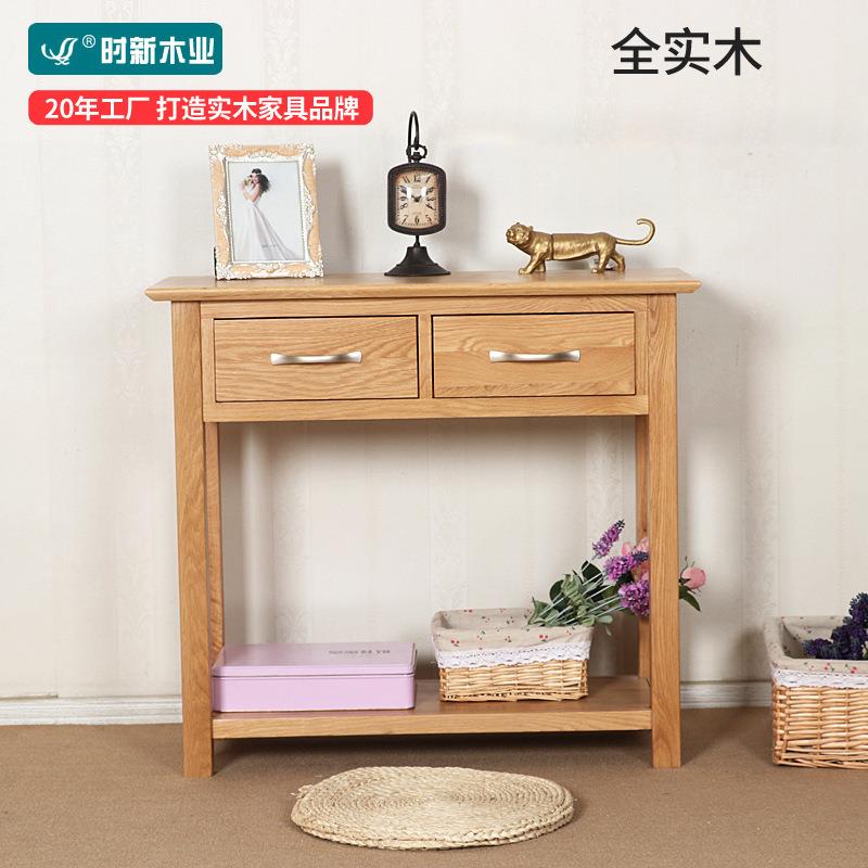 玄关桌实木玄关台装饰墙边窄桌子沙发背几现代简约走廊柜直销图片