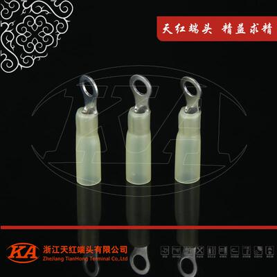 大量现货R型热缩端子圆形环形绝缘端子RHD5.5-3.5(热收缩)