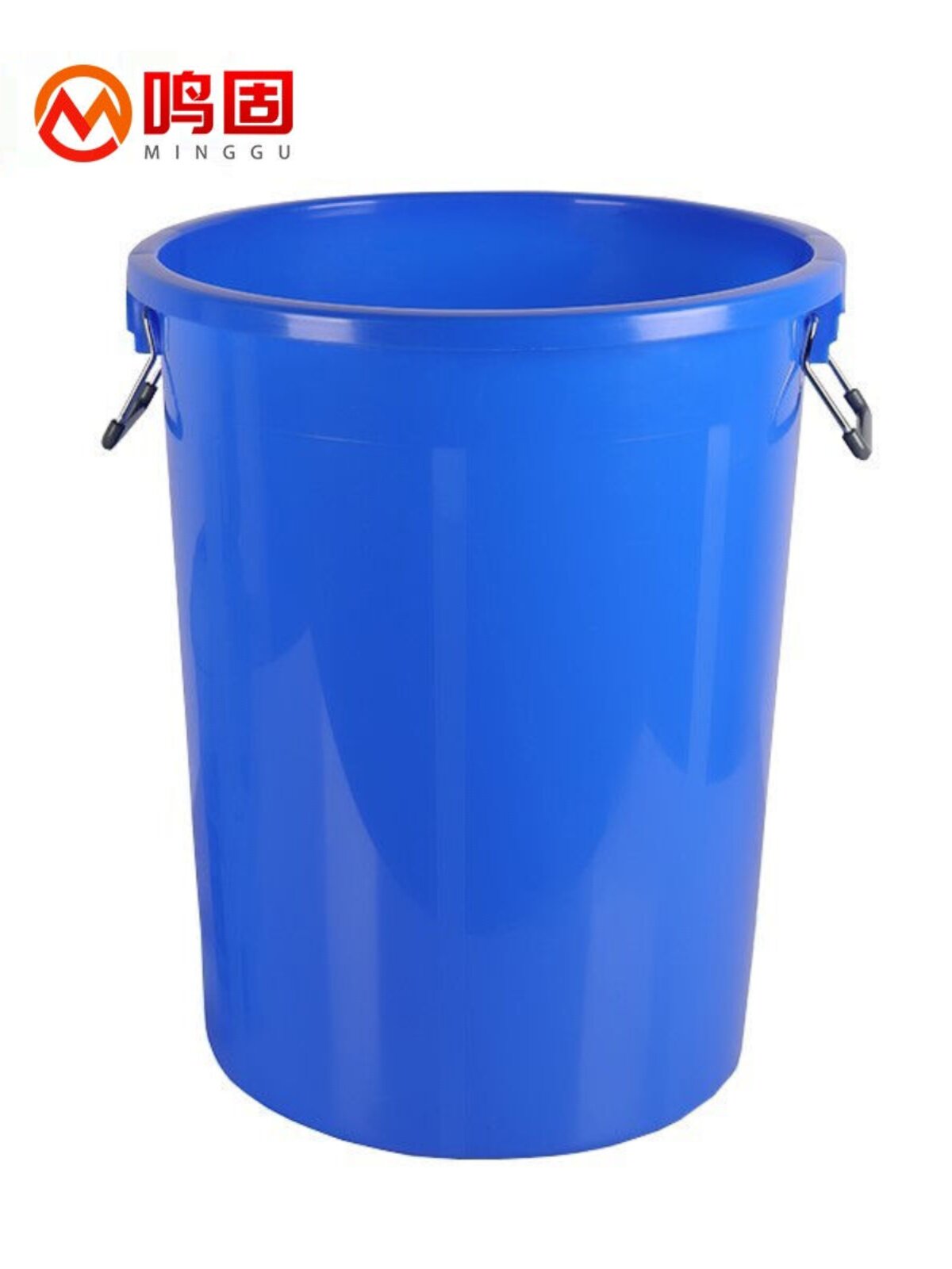 鸣固大号塑料圆形垃圾桶酒店餐厅工业环卫物业大容量有盖加厚收纳
