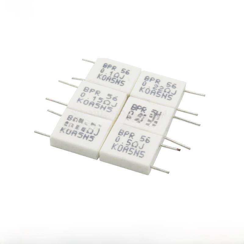 Bpr56无感水泥电阻5W 0.015 0.02 0.05 0.1 0.2 0.22 0.33R0.5欧
