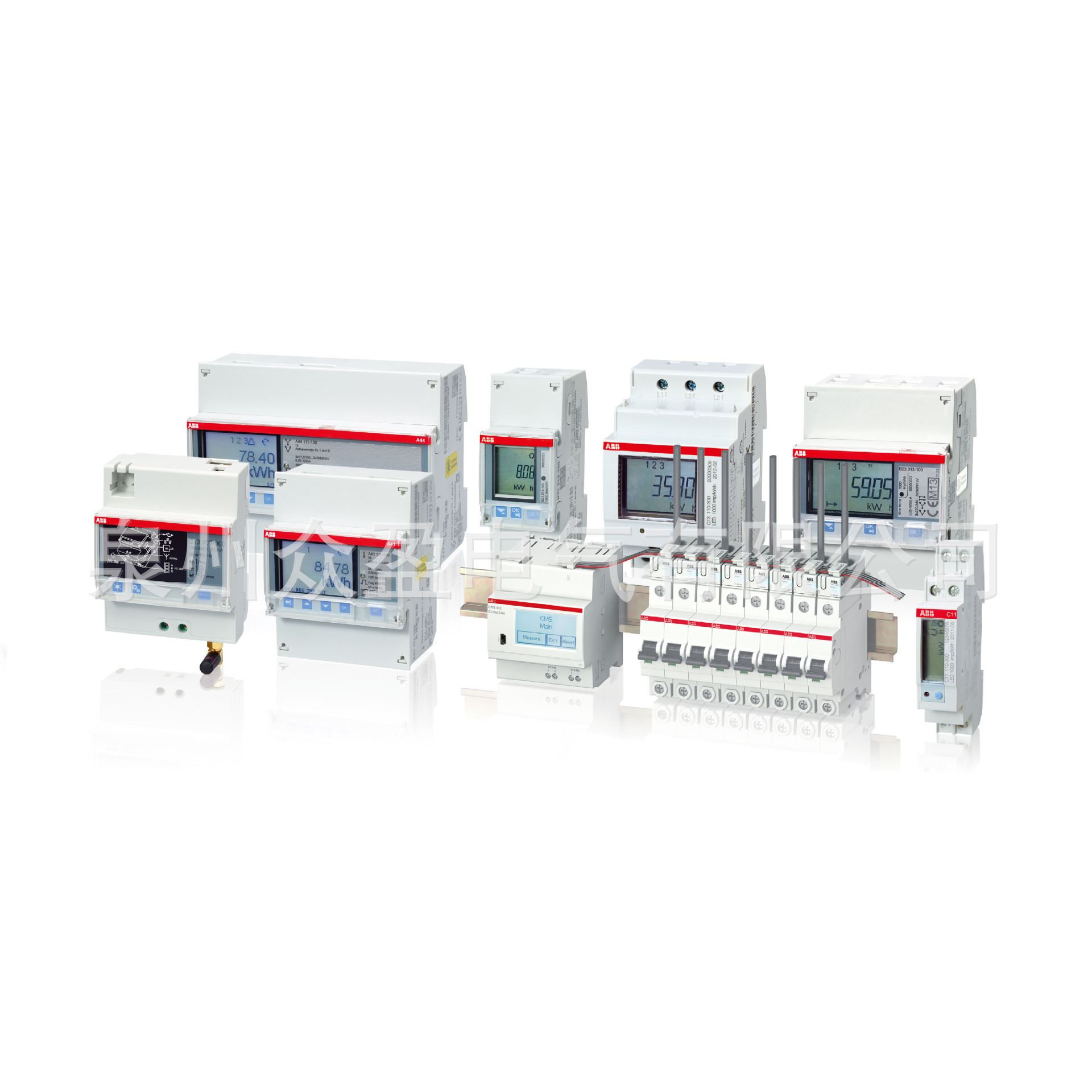 ABB三相导轨式安装电表B24 112-400；10134516/全新原装正品