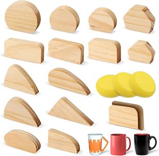 陶器马克杯手柄模具木质陶器工具套件初学者陶土模具