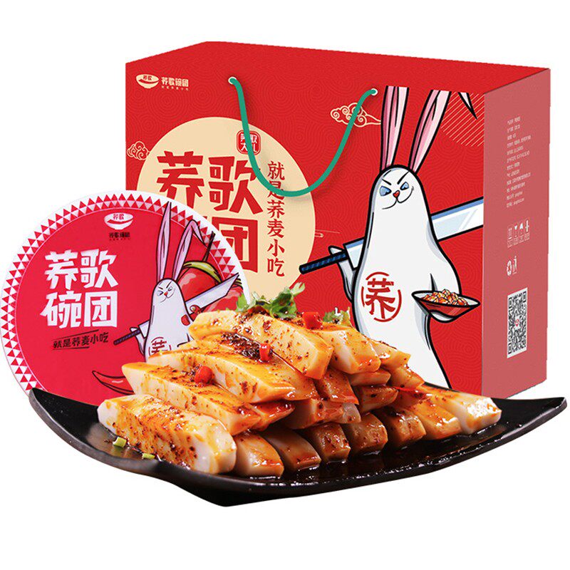 荞歌碗团礼盒装探亲送友访问好友冲泡方便面/拉面/面