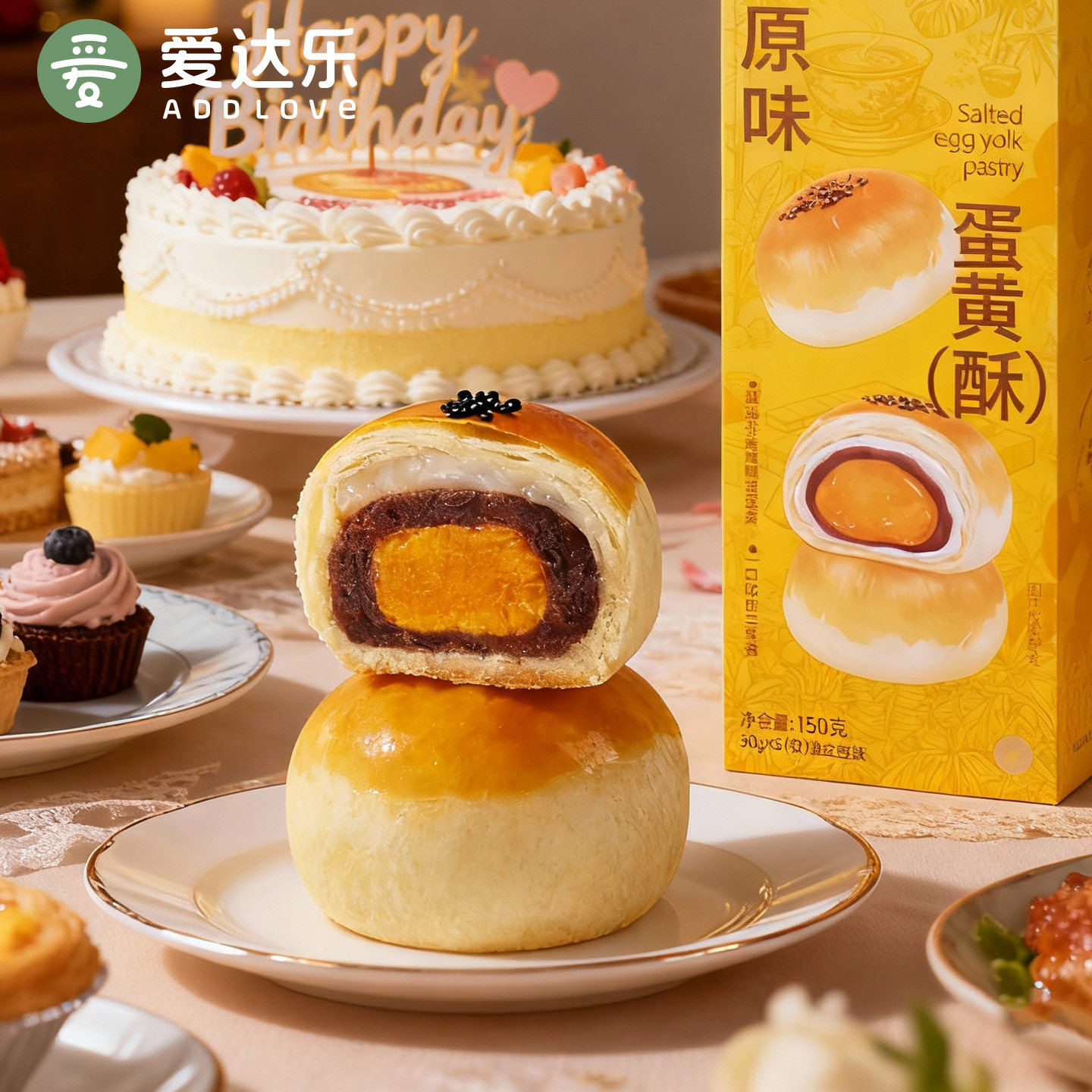 川点点蛋黄酥传统中式糕点伴手礼礼盒早餐零食办公室休闲食品点心