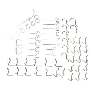 挂钩孔距2.5cm50pc超市配件置物架金属收纳洞洞板挂钩货架套装