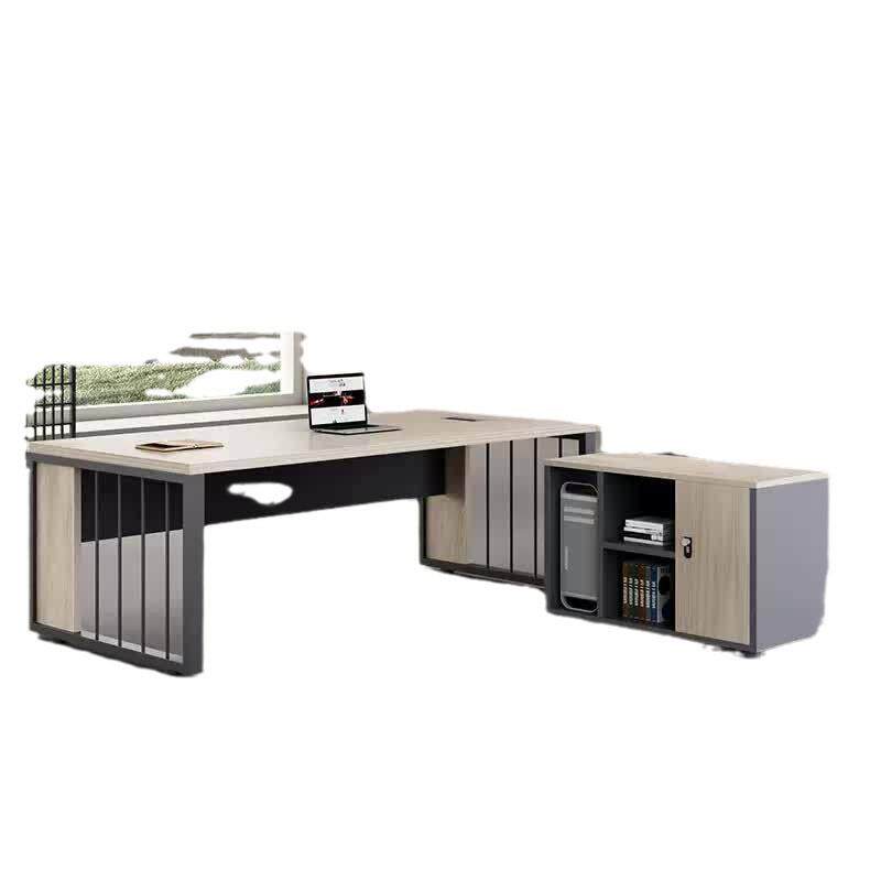 总裁桌简约现代老板桌轻奢高级感办公桌大班台高档大气老板桌