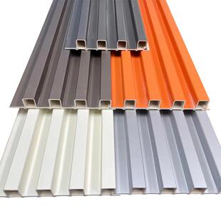 竹木纤维格栅板生态木长城板护墙板电视背景墙简约客厅格栅线条