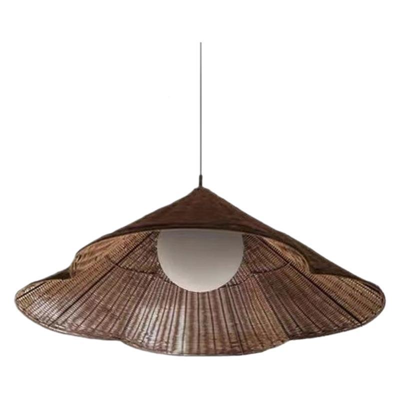 日式侘厅寂客吊灯复古创意个风性卧室餐厅民宿古藤阁灯茶室饭店藤