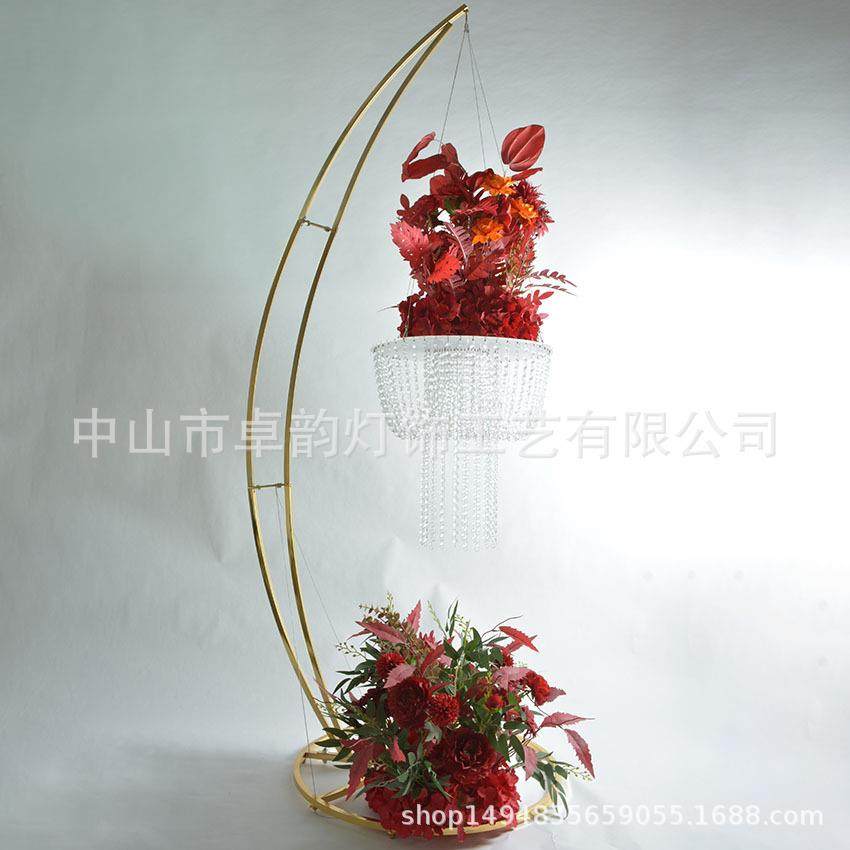 婚庆道具时尚金色亚克力水晶花架婚礼路引背景装饰家居装饰蛋糕架,节庆用品/礼品,装扮布置套餐,淘宝优惠券,粉丝福利购,淘宝优惠卷