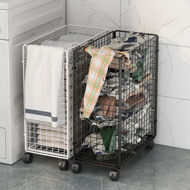 速发脏衣篓脏衣服收纳筐物室置浴架放衣物神器污衣篮家用折衣洗叠