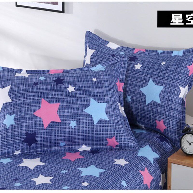 速发枕套人生装枕头套单双一水洗棉枕套学对宿舍枕芯套48x74包邮