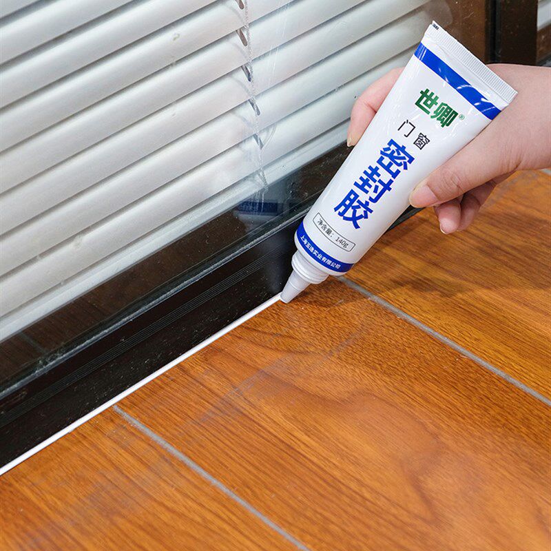 速发可批玻璃胶门窗色密封防水胶缝隙填充白色黑户结构胶防用家霉