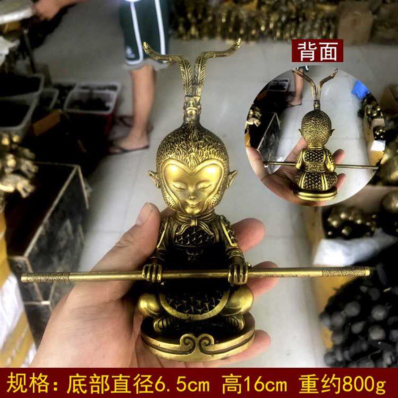 现货速发新纯铜齐天大圣佛像斗战胜佛神像铜猴子车载摆件