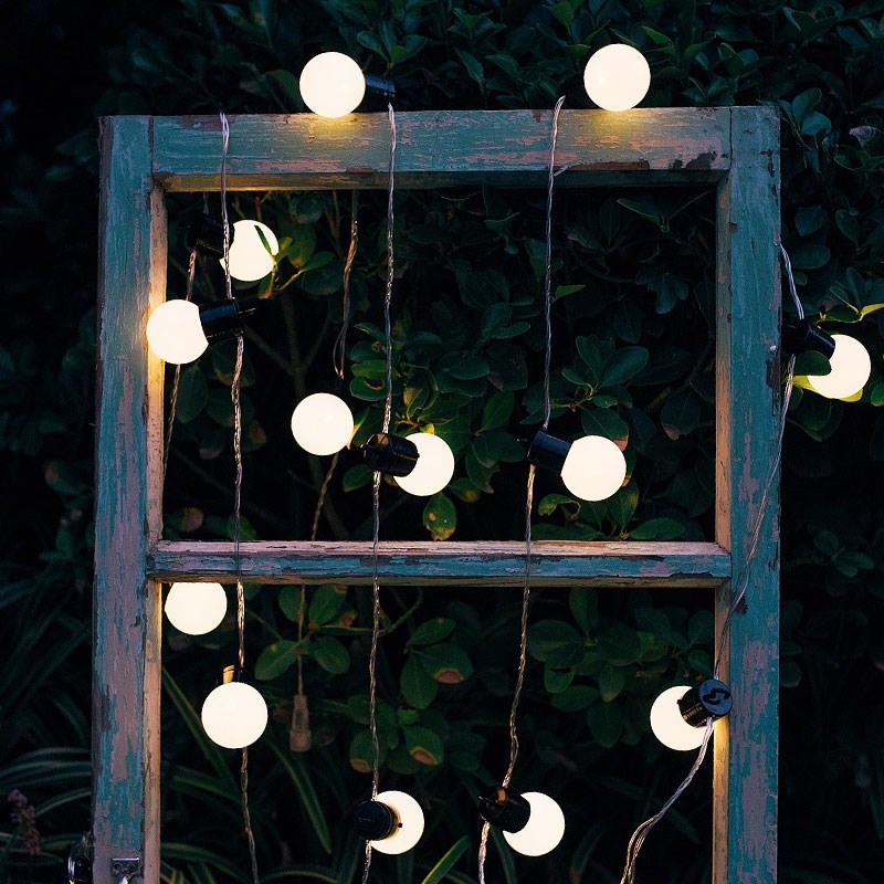 速发灯外球泡灯露营氛围星帐篷彩灯闪串户满天灯农村院子庭院装饰