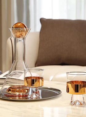 速发法式轻奢酒具套装样士客玻璃杯醒酒器酒壶家用忌厅餐桌威板房