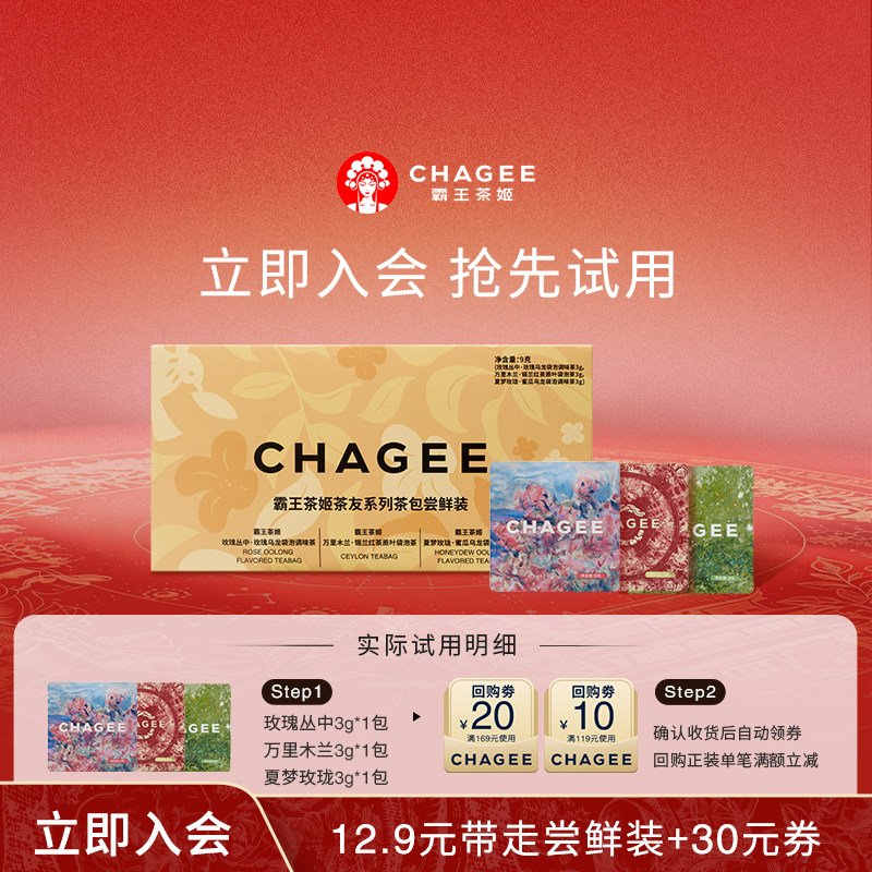 【新会专享】12.9元试喝花茶果茶夏梦玫珑袋泡茶3包+回购券 - 实物图