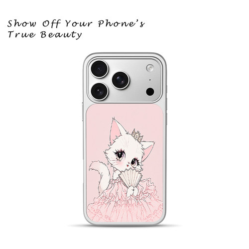 甜美洛丽塔公主猫咪蕾丝裙适用于苹果17promax新款手机壳iPhone air/16pro/15plus14玻璃13pro手机套冰感小米