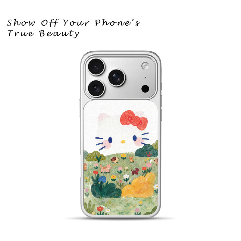 油画风 Hello Kitty 手机壳适用于苹果17promax新款手机壳iPhone air/16pro/15plus14玻璃13pro手机套冰感