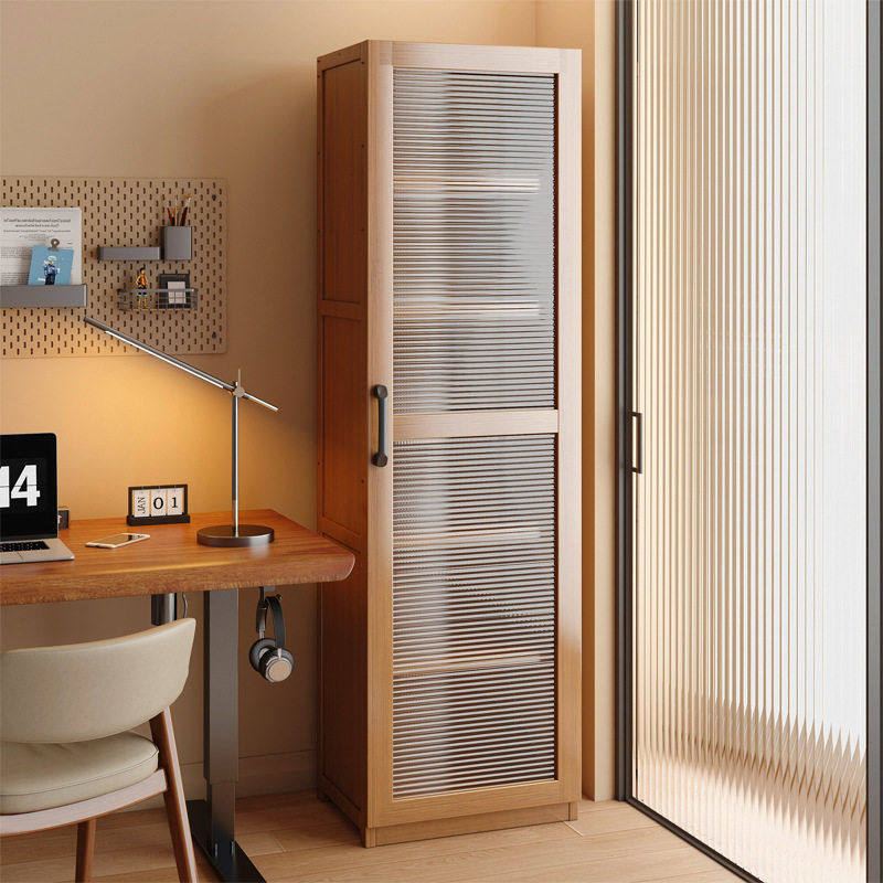 书架置物架落地书柜简易客厅一体靠墙窄缝柜带门防尘收纳储物柜子,住宅家具,书架,淘宝优惠券,粉丝福利购,淘宝优惠卷