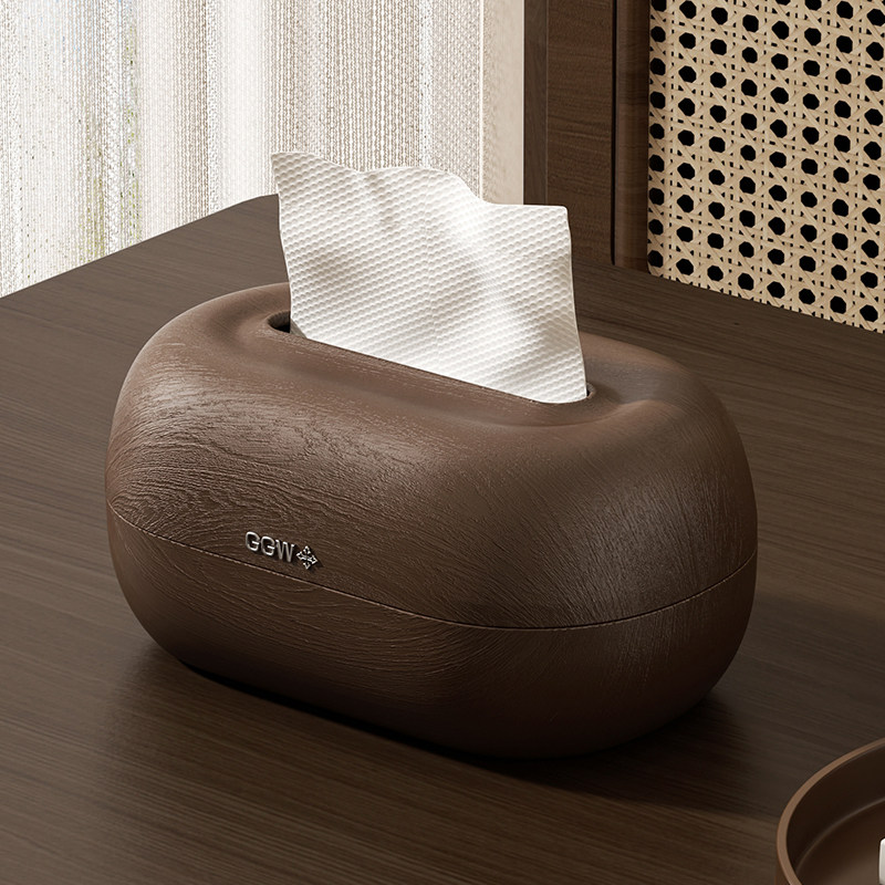 木纹纸巾盒家用客厅轻奢高档中古风抽纸盒高级感复古茶几收纳盒,收纳整理,纸巾盒,淘宝优惠券,粉丝福利购,淘宝优惠卷