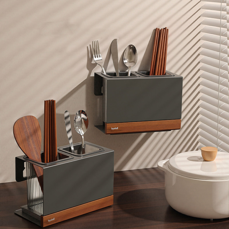 厨房置物架免打孔壁挂式多功能刀架筷子筒一体收纳架家用厨房用品,厨房/烹饪用具,厨房置物架/置物柜/角架,淘宝优惠券,粉丝福利购,淘宝优惠卷