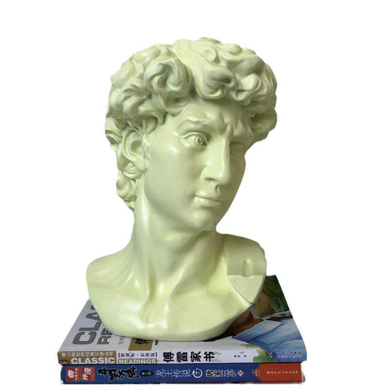 树脂工艺品摆件大卫头像美术绘画30CM模型人像雕像现代简约居家