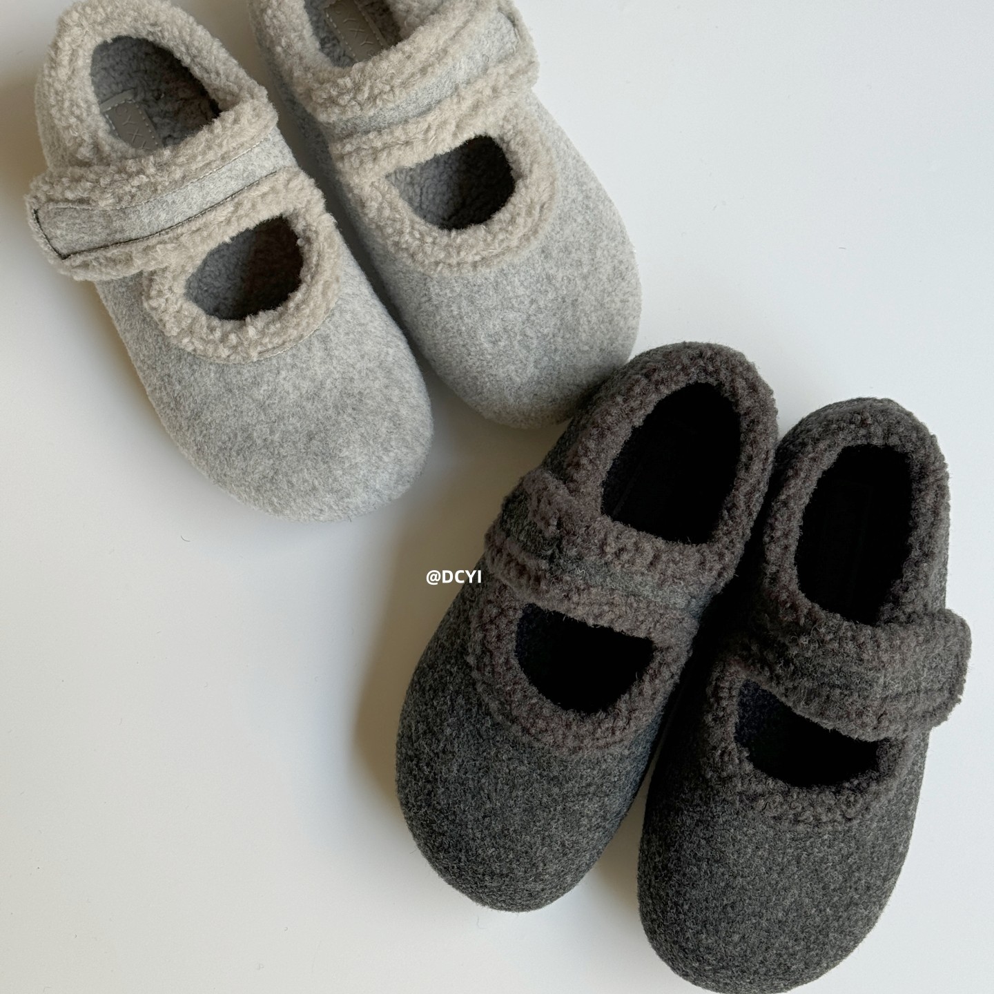 DCYI 内增高5cm加绒玛丽珍棉鞋女秋冬外穿厚底保暖灰色毛毛鞋单鞋,女鞋,棉鞋,淘宝优惠券,粉丝福利购,淘宝优惠卷