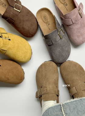 DCYI厚底增高勃肯拖鞋女外穿懒人春秋钓鱼软木穆勒拖包头半拖鞋夏