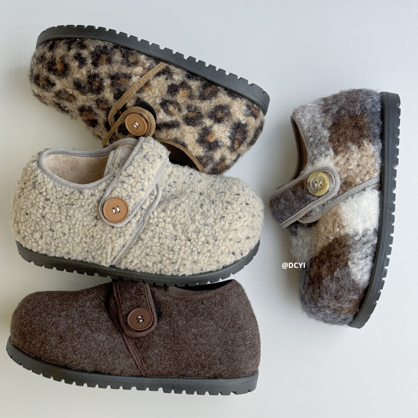 内增高加绒毛毛鞋单鞋棉鞋勃肯鞋