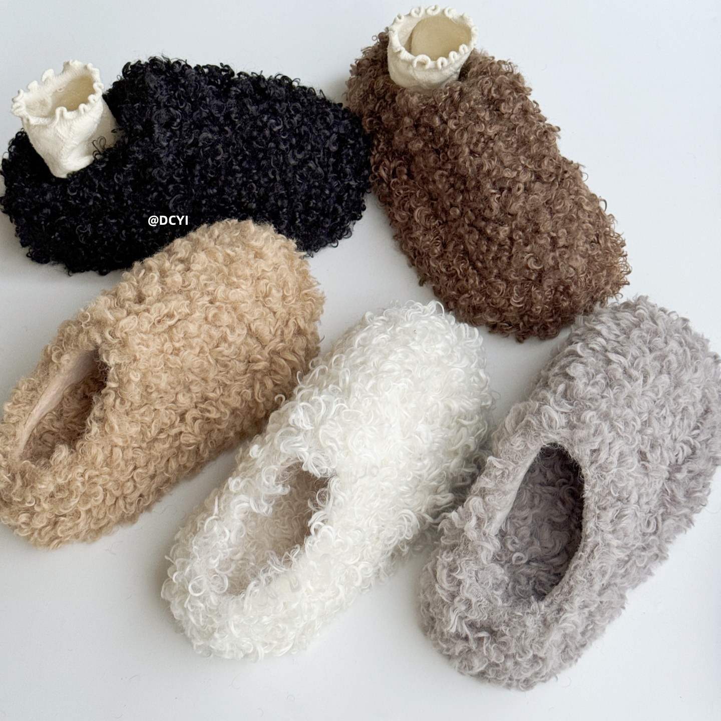 秋冬厚底增高毛毛拖鞋女外穿半拖