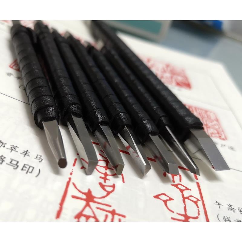 白钢金属錾刻刀雕刻刀刻铜刀手工专业錾子修复印章一胜百ASSAB17