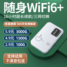 随身wifi无线移动网络流量wifl6网卡三网通wilf6高速版2025新款车载家用携带高速wi-fi充电宝二合一免插卡