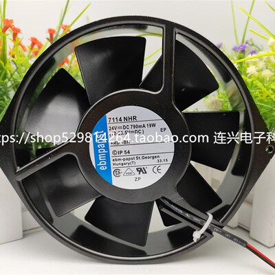 全新正品德国ebmpapstTYP7114N/19/2H/NHR/NHU 24V变频器散热风扇