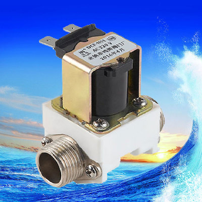 HS1鸿辉厂家直销4分双外丝新款开水器校园饮水机进水电磁阀AC220V