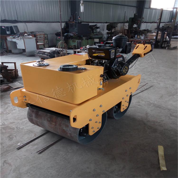 小型压路机手推式双轮路压机双钢小轮型压QGC路机