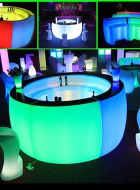 L720ED酒吧发吧台可移动圆形创吧意调酒酒台聚会派对桌椅光户外家