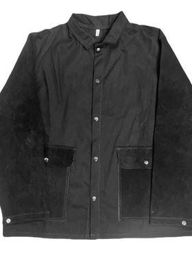 电焊手套威仕盾W-2作190黑色燃加皮焊接工服套装燃阻796焊阻工工