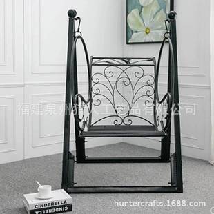 猎人工艺铁艺户外摇篮秋千室内庭院阳台单人吊篮现代简约摇篮椅