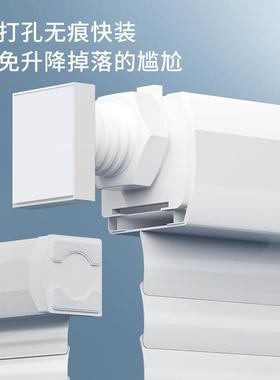 无绳VRB推拉铝合金免打孔百叶窗帘卫所生浴间室厕厨房遮帘挡遮光